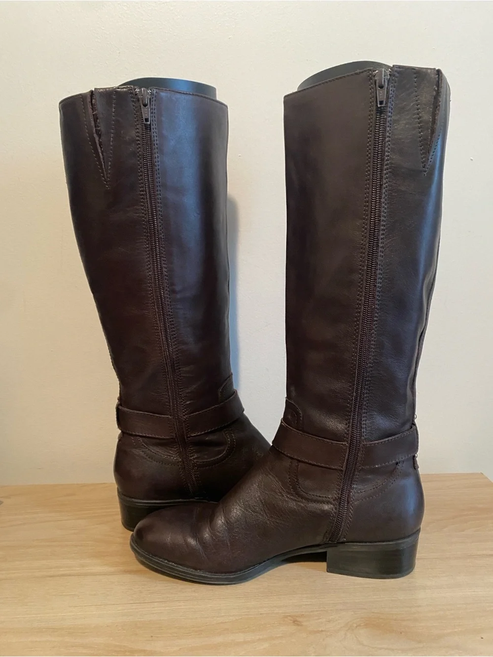 Ralph Lauren Brown Leather Tall Riding Boots Women’s Size 9B